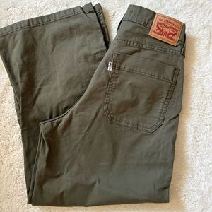 Levi’s High Waisted Cropped Wide Leg, Front Buttons